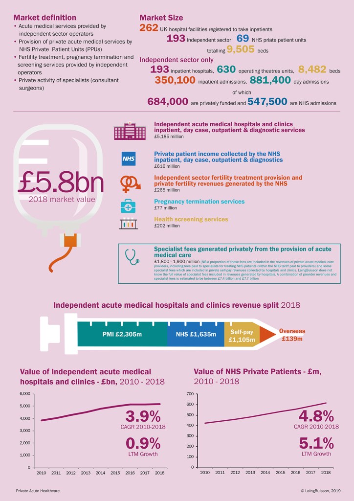 Private healthcare infographic